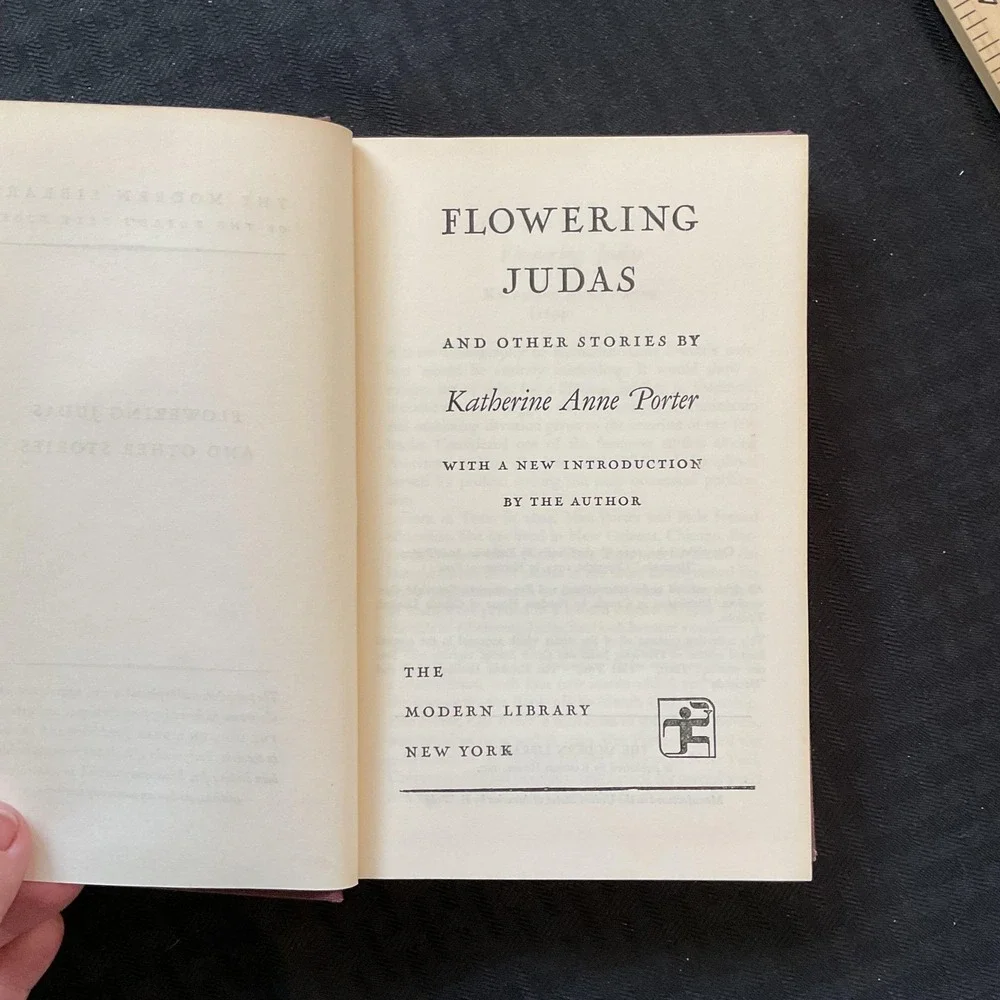 Vintage Flowering Judas Katherine Anne Porter Modern Library‎ Hardcover Short